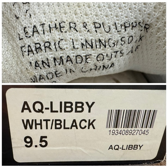 Aqua Croc embossed Leather platform sneakers 9.5 - Picture 9 of 10